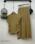 Knitted Round Neck Sleeveless Tops With Skirts
